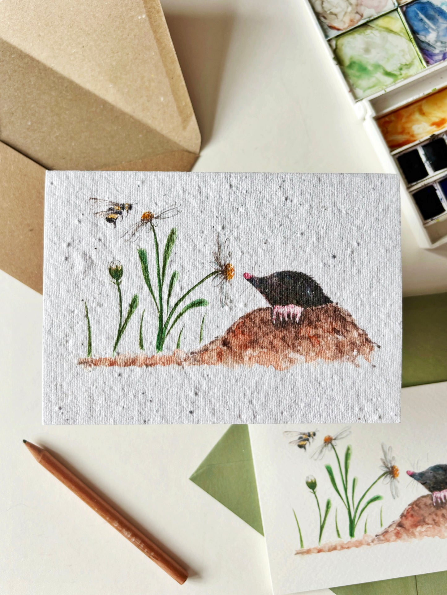 Mole & Daisy Card