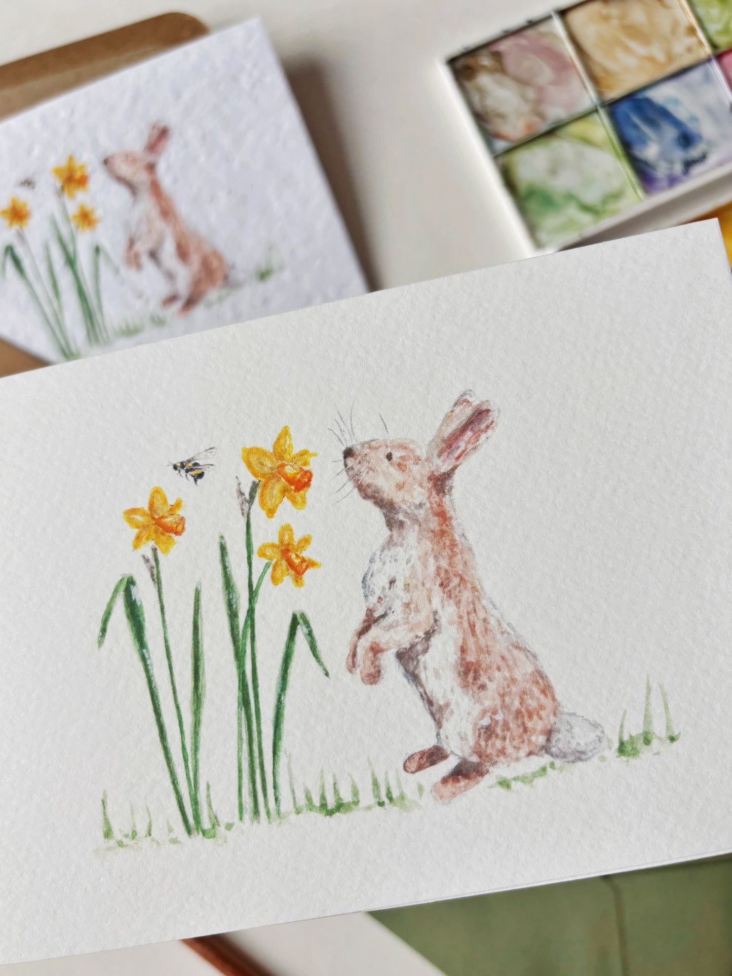 Bunny & Daffodil Card