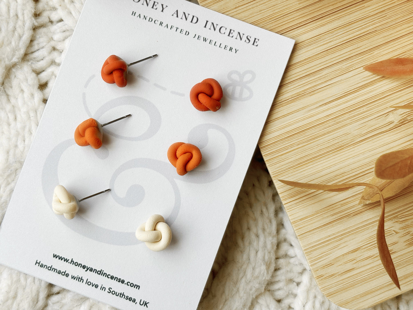 Autumnal Knotted Studs