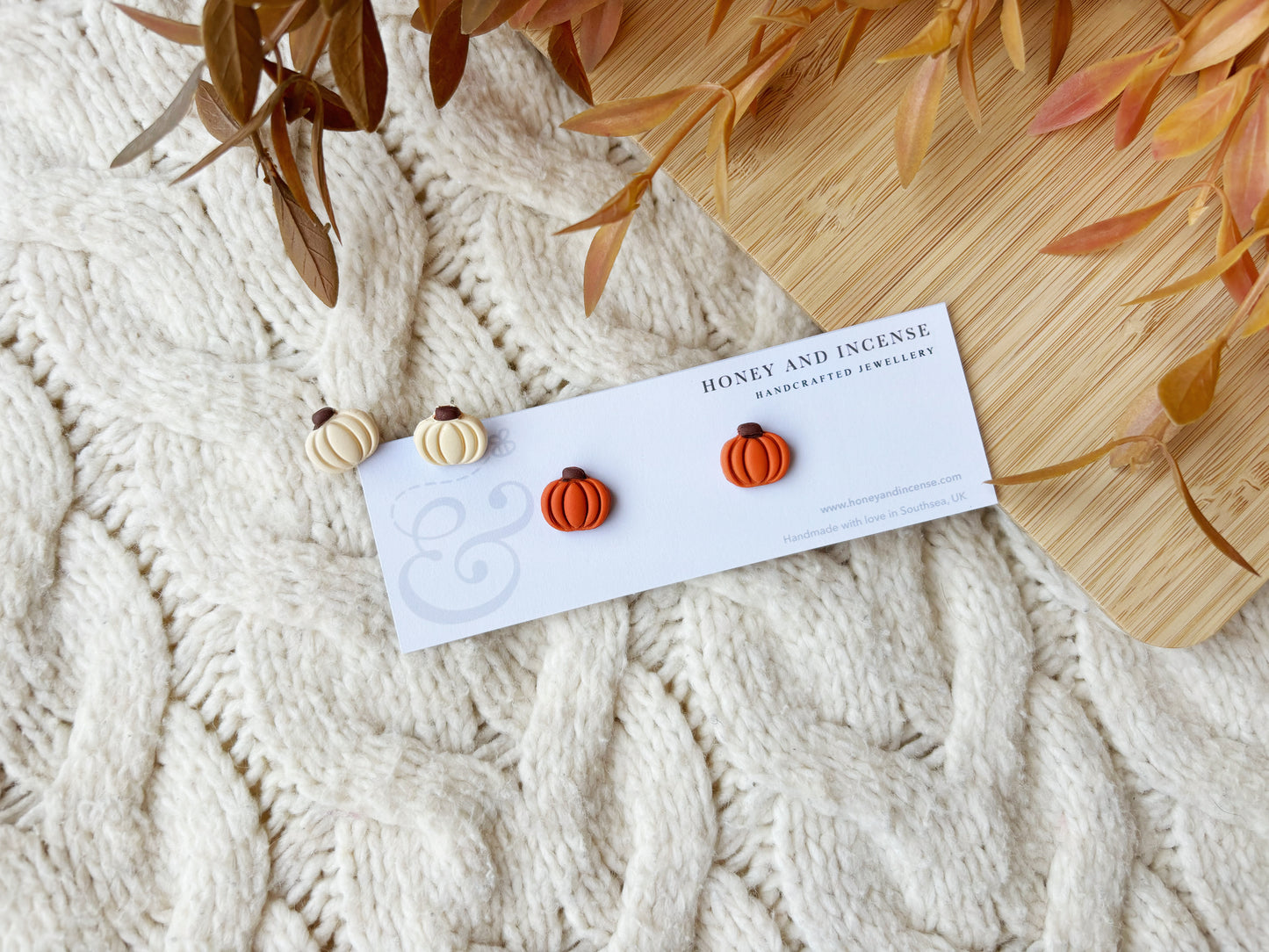 Mini Pumpkin Studs