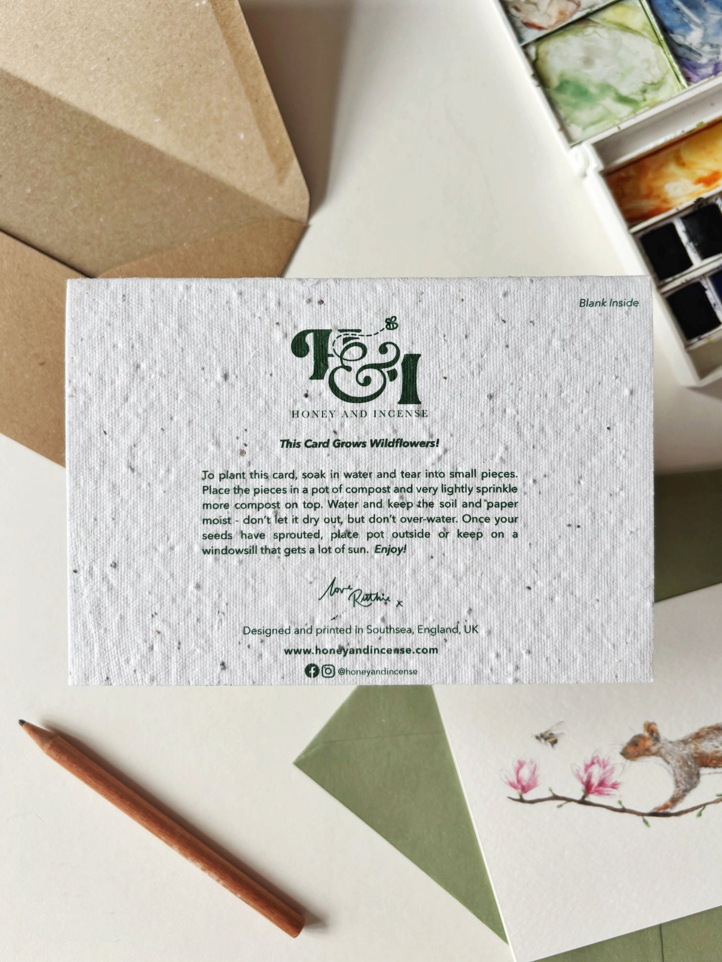 Hedgehog & Dandelion Card