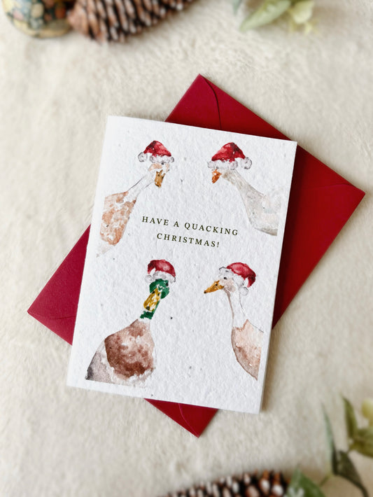 Have a Quacking Christmas! | Wildflower Seed Plantable Card