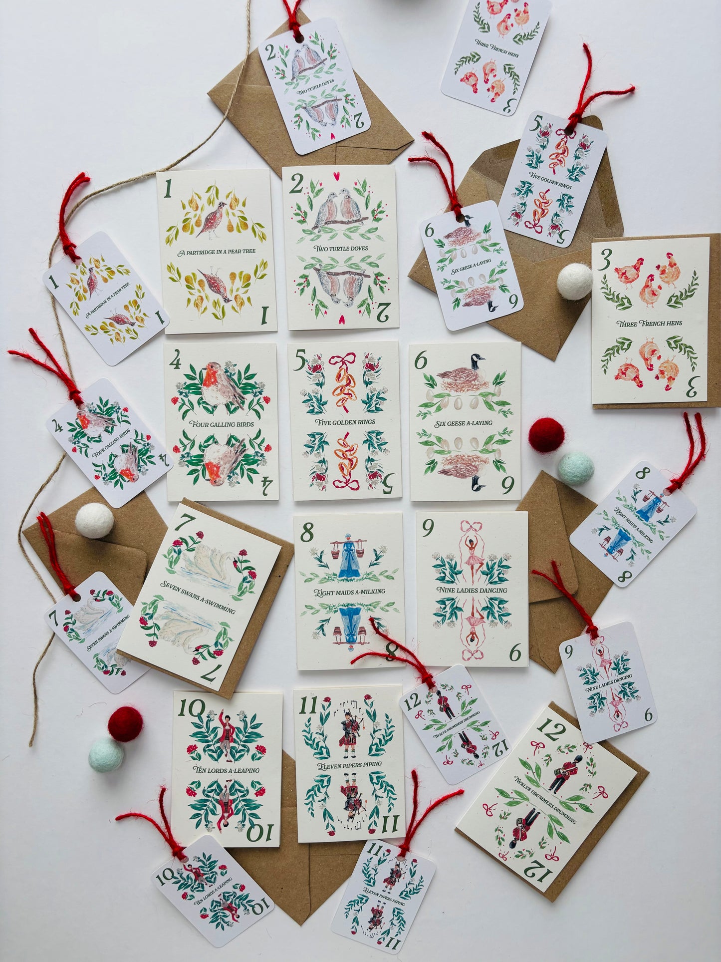 The 12 Days of Christmas Gift Tags Multipack