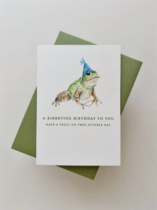 A Ribbeting Birthday Card