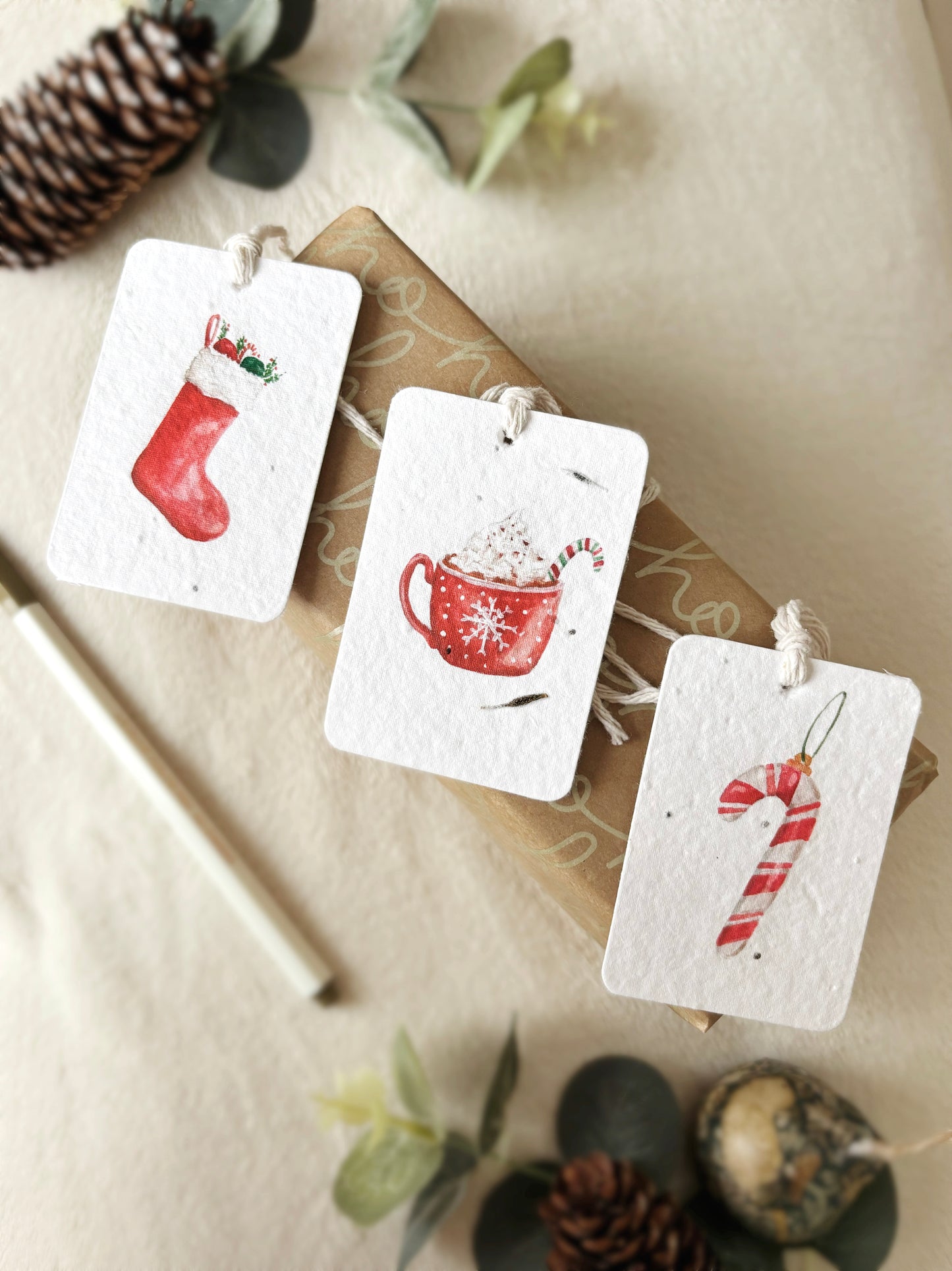 Plantable Christmas Gift Tags | Wildflower Seed