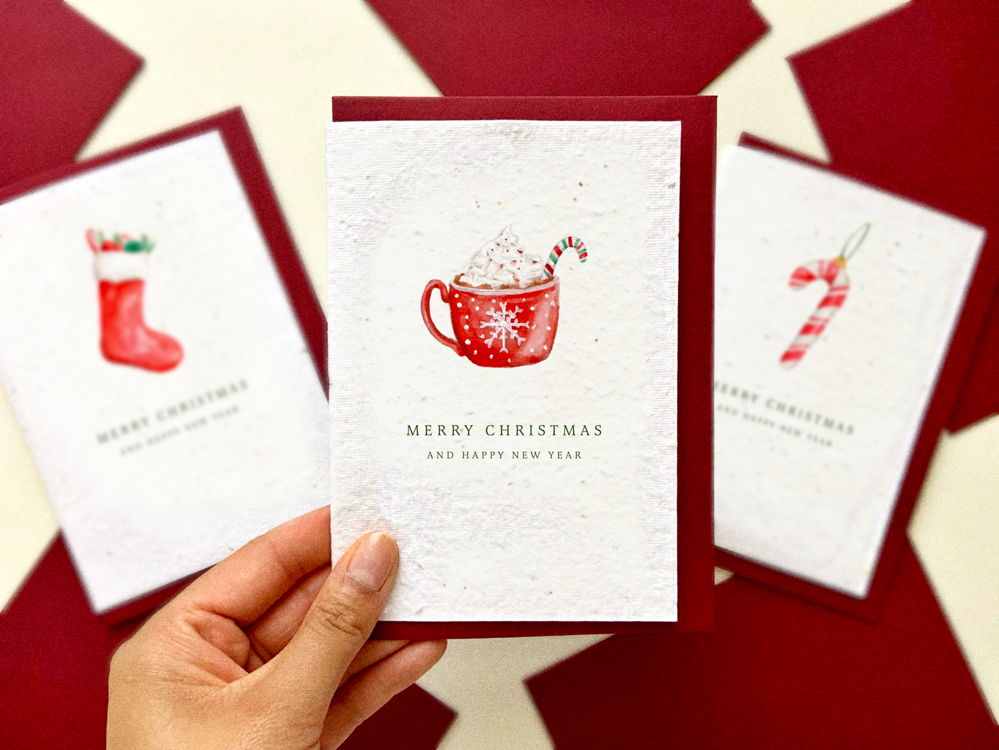 Plantable Christmas Card Pack | Wildflower Seed Plantable Cards