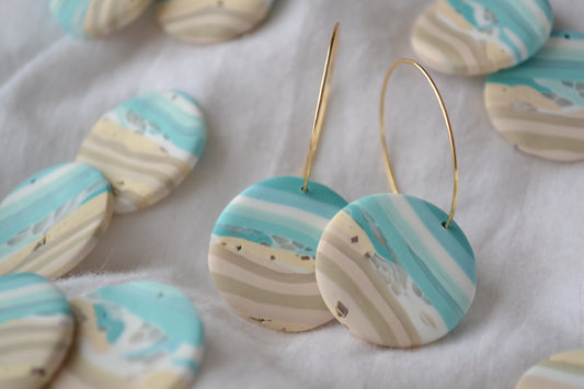Southsea Earrings, Beach Seaside theme earrings, Sea lover gift idea.