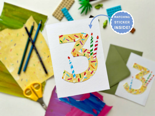 3rd Birthday Card | Three Cheers!