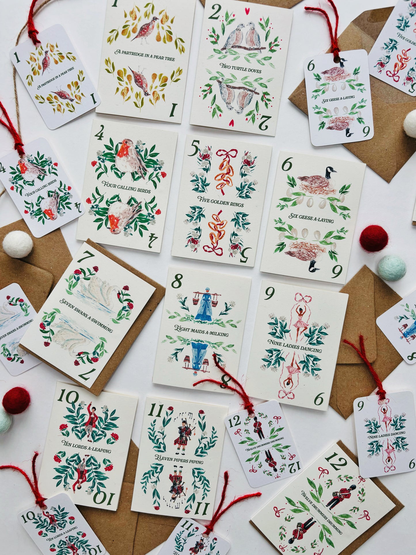 The 12 Days of Christmas Gift Tags Multipack