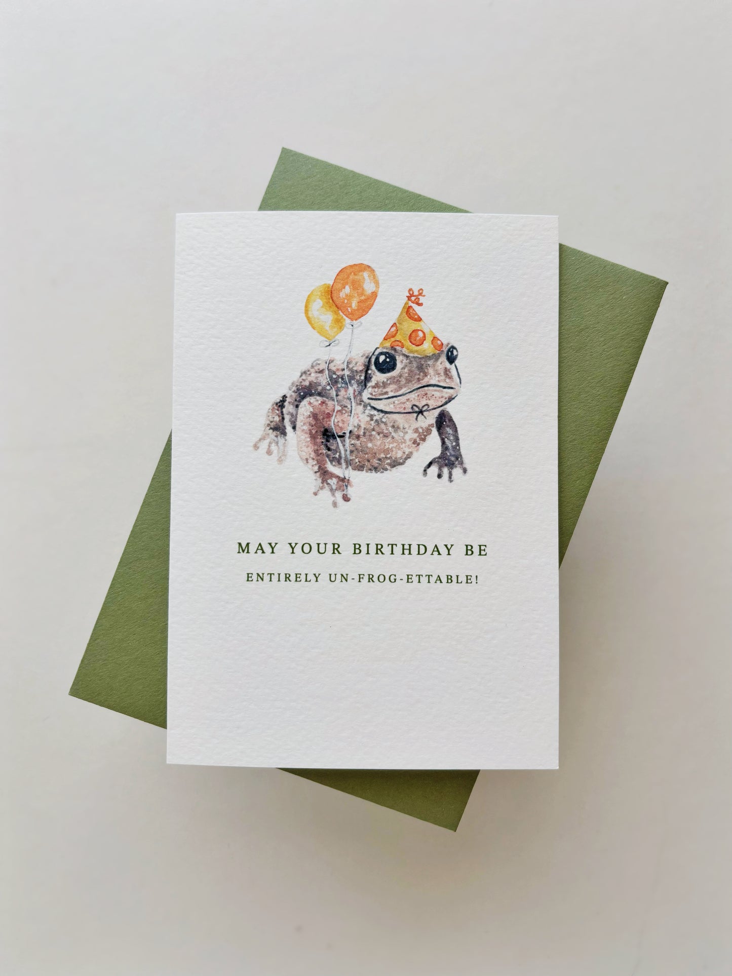 Un-frog-ettable Birthday Card