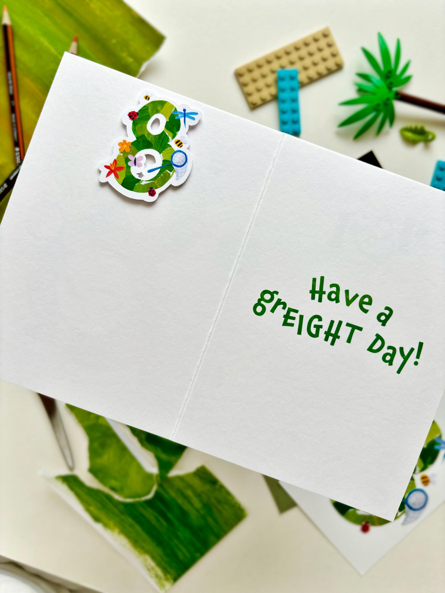 8th Birthday Card | Have a grEIGHT Day!