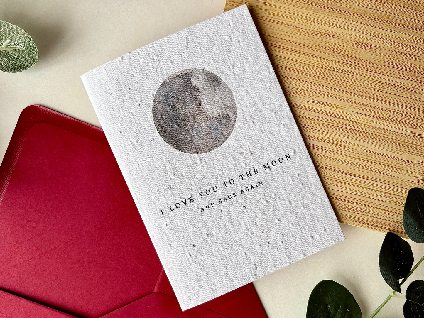 To The Moon & Back - Plantable Wildflower Card
