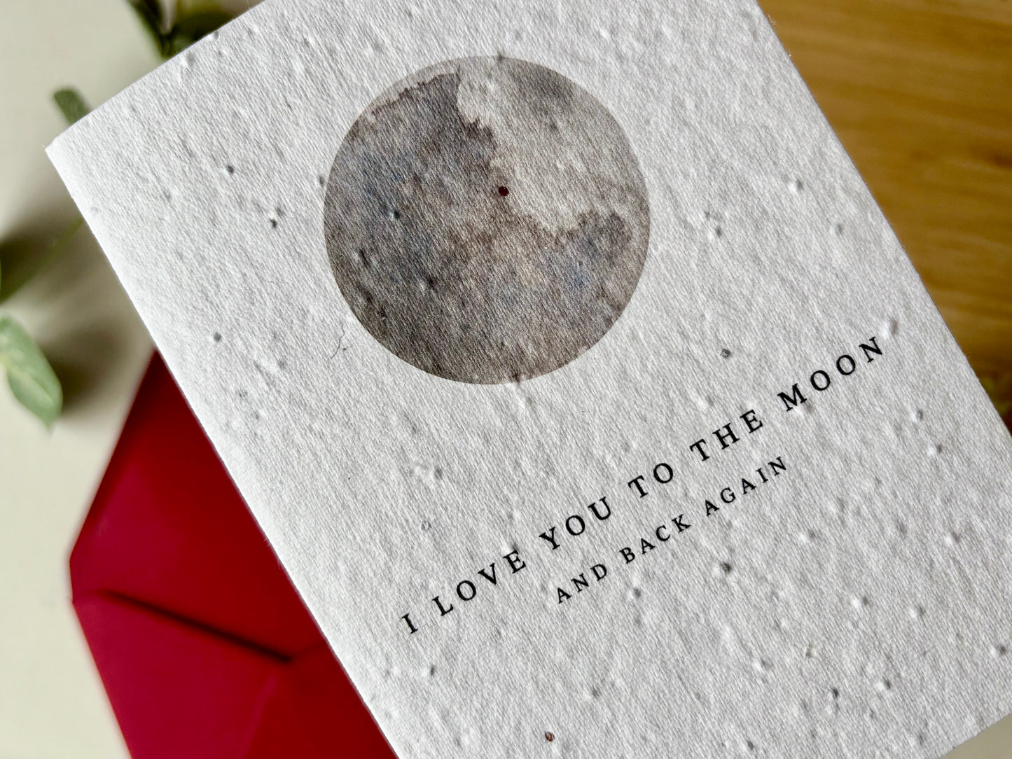 To The Moon & Back - Plantable Wildflower Card