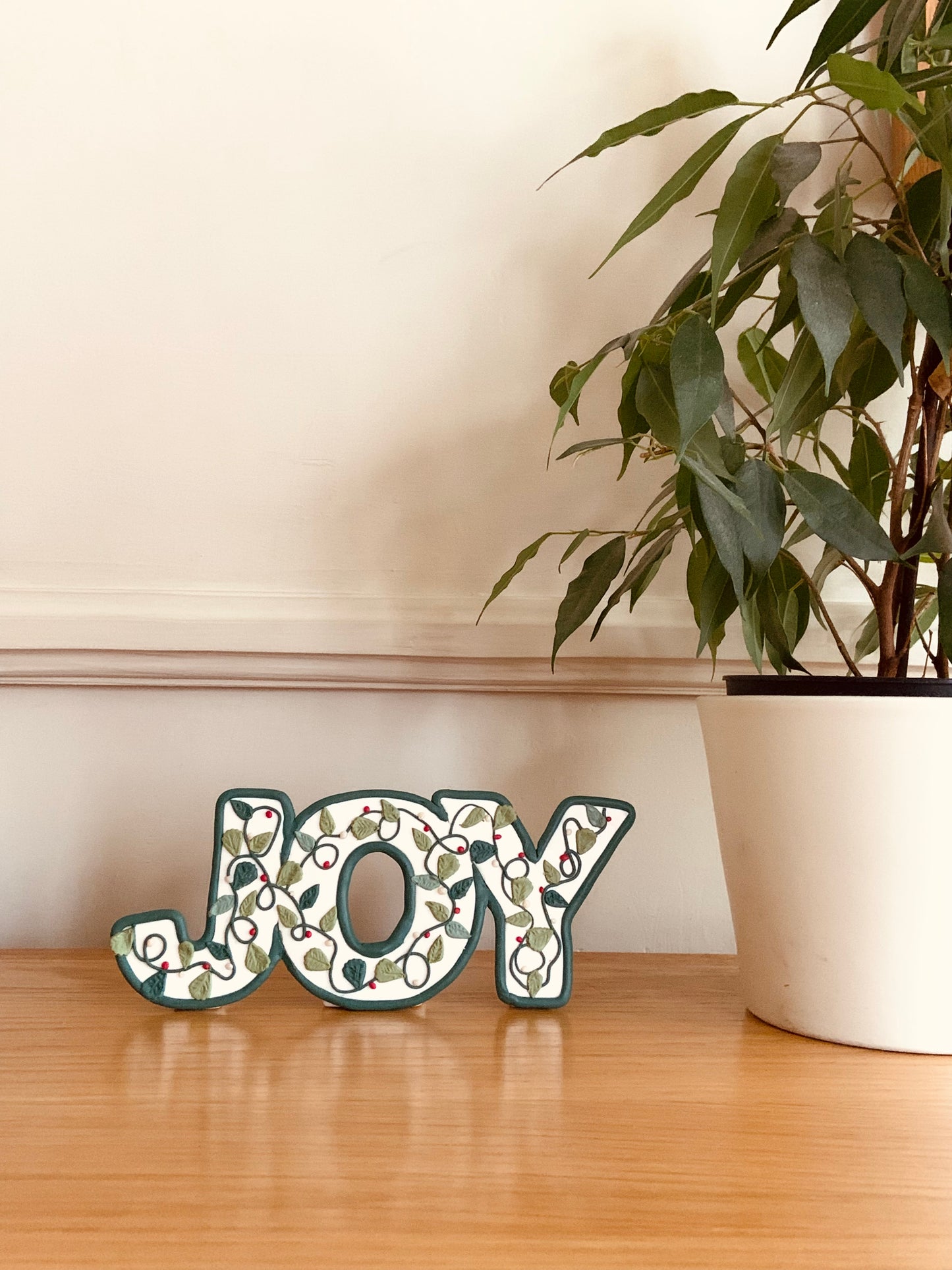 "Joy" Decal - Polymer Clay